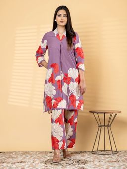 Readiprint - Women Lavender Floral Printed Co-Ord Set