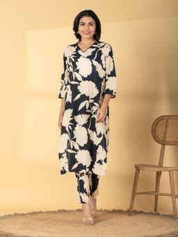 Readiprint - Women Black Floral Printed Co-Ord Set