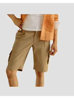 DRAGIT - Men Brown Regular Fit Mid-Rise Cargo Shorts