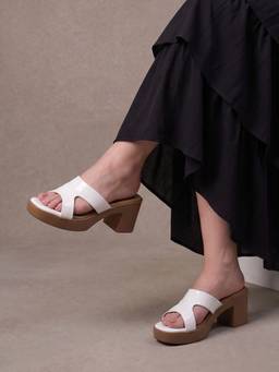 JODYHUB - Women White Sandals Heels