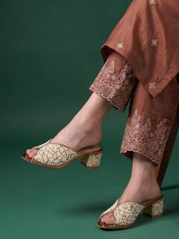 JODYHUB - Women Cream Jodyhub Sandals Heels