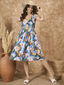 InWeave - Multi Abstract Sweetheart Dress