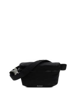Guess - Black Polyamide Solid Men Waistbag