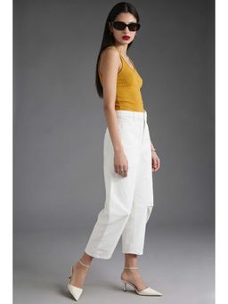 Virgio - Solid Cotton Pants for Women