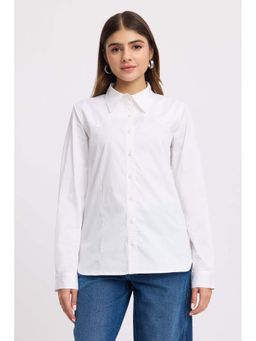 Virgio - Solid Cotton Cowboy Regular Shirt for Women