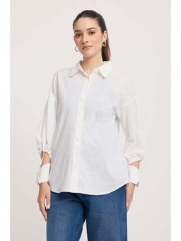 Virgio - Solid Cotton Shirt for Women