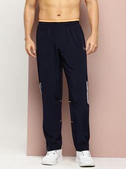 TURNFIT - Navy Blue Men Workout Trackpant with Contrast Piping