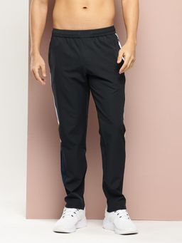 TURNFIT - Charcoal Men Colorblock Panel Trackpant with Zipper Pocket