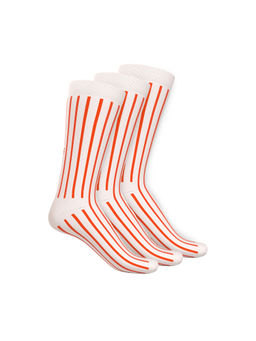 TalkingSox - Multi-Color Stripes Bamboo Calf Length Socks (Pack of 3)