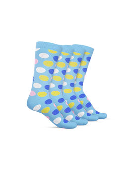 TalkingSox - Multi-Color Polka Dots Bamboo Calf Length Socks (Pack of 4)
