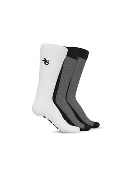 TalkingSox - Multi-Color Solid/Plain Bamboo Calf Length Socks (Pack of 3)