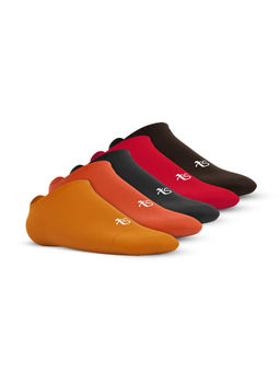 TalkingSox - Multi-Color Solid/Plain Bamboo Loafer Socks (Pack of 5)