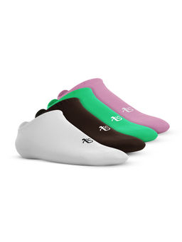 TalkingSox - Multi-Color Solid/Plain Bamboo Loafer Socks (Pack of 4)