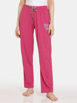 Zivame - Rosaline Rural Charm Knit Cotton Pajama - Fuchsia