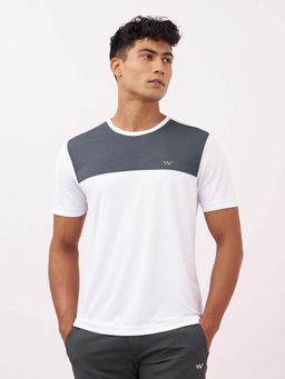 WILDCRAFT - White Colorblock T-Shirt