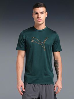 Puma - Train All Day Men's Breathable Green Training Tee
