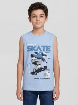 R&B - Boys Blue Cotton T-Shirt