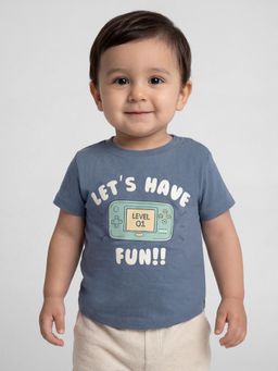 R&B - Boys Blue Cotton T-Shirt