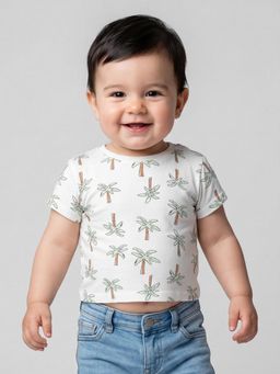 R&B - Boys Off White Cotton T-Shirt