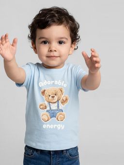R&B - Boys Blue Cotton T-Shirt