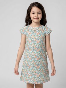 R&B - Girls Multi-Colour Polyester Dress