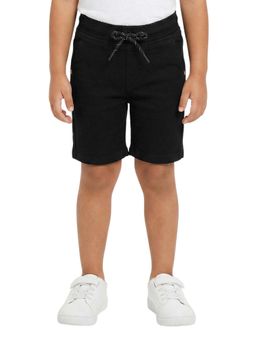 R&B - Boys Black Cotton Blend Shorts