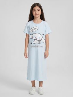 R&B - Girls Blue Cotton Night Dress