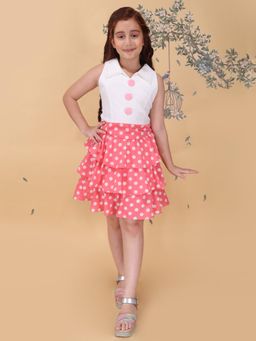 Cutecumber - Girls Pink Polyester Dress