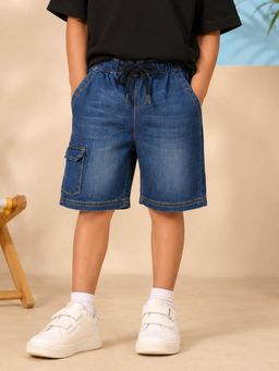 KiddoPanti - Boys Blue Denim Shorts