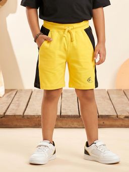 KiddoPanti - Boys Yellow Cotton Shorts