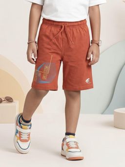 KiddoPanti - Boys Brown Cotton Shorts