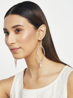 Fabindia - Purple Metal Dangler Earrings