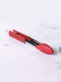 Meyer - Crimson Silicone Tongs With Stainless Steel Body, 30cm