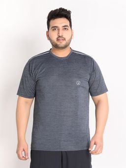 CHKOKKO - Mens Regular Fit Sports T-shirt In Grey