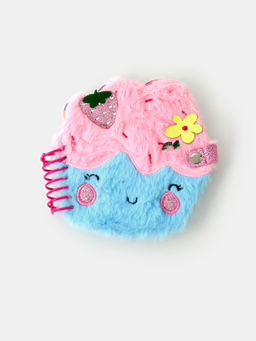 Accessorize London - Girls Fluffy Cupcake Notebook