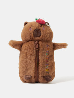 Accessorize London - Girls Fluffy Capybara Pencil Case