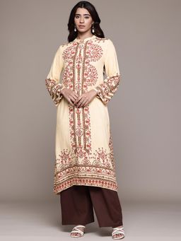 Aarke Ritu Kumar - Women Cream Ecru Eithen Printed Kurta
