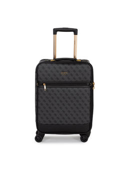 Guess - Women Grey Printed Polyurethane Keith Trolley Bag