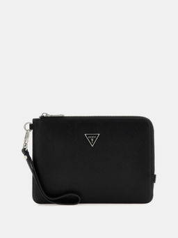 Guess - Men Black Solid Pu Wallet