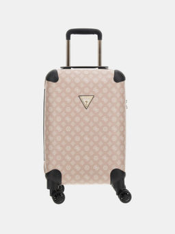 Guess - Beige Printed Trolley Bag