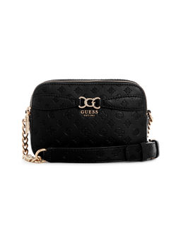 Guess - Women Black PU Logo Sling Bag