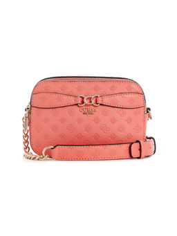 Guess - Women Coral PU Logo Sling Bag