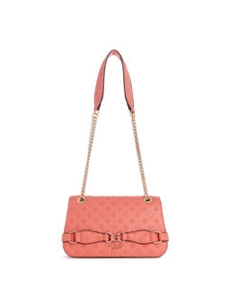 Guess - Women Coral PU Logo Sling Bag