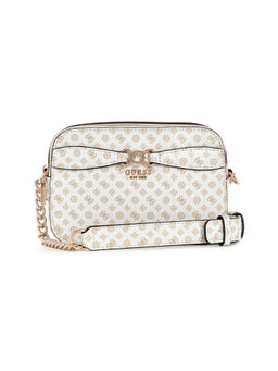 Guess - Women White PU Logo Sling Bag
