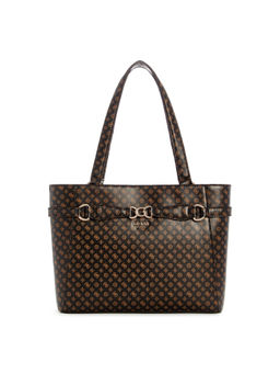 Guess - Women Black PU Printed Tote Bag