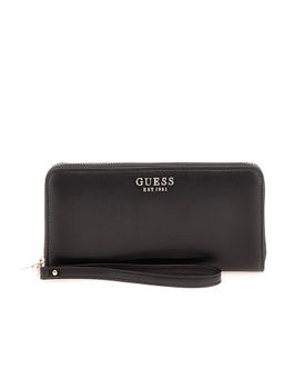 Guess - Women Black PU Printed Wallet