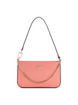 Guess - Women Peach PU Solid Shoulder Bag