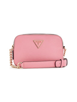 Guess - Women Pink PU Textured Sling Bag