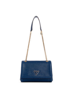 Guess - Women Navy Blue PU Solid Sling Bag