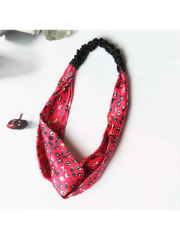 Tossido - Fruity Alphabets Soft Satin Criss-Cross Top Headband